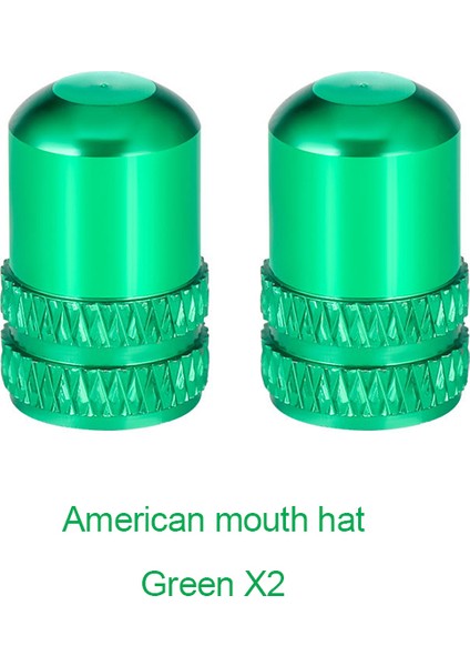 B Tipi Yeşil Stil 2 Adet Bisiklet Valf Kapağı Alüminyum Alaşımlı Prestaschrader Yol Dağ Bisikleti Lastik Valf Kapağı Toz Koruma Kapağı Bisiklet Aksesuarları (Yurt Dışından)