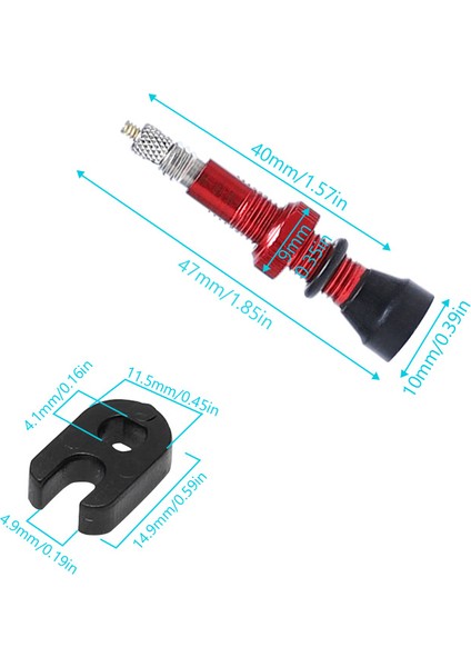 78 Mm-Mavi Stil Bisiklet Lastik Hava Valfı Lastik Tüpüsüz Tekerlek Valfı Kiti Bakır Çekirdek Alaşım Gövde Kauçuk Tabanlı (Yurt Dışından) modelleri