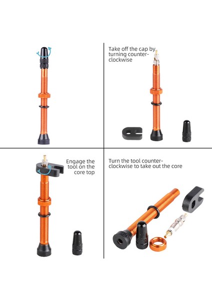 100 mm Alaşımlı Siyah B Stili Yol Tüpüsüz Jantlar Için 1 Çift mm Presta Valf, Pirinç Çekirdekli W Alaşım Kapak ve Aracı (Yurt Dışından) fırsatları