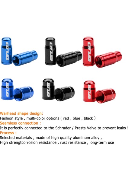 Presta Stili Için Mavi 2 Adet Alüminyum Bisiklet Lastik Valf Kapağı Schrader Presta Lastik Valf Koruyucu Ultrahafif Dağ Yol Bisikleti Valf Kapağı Mtb Aksesuarı (Yurt Dışından) modelleri