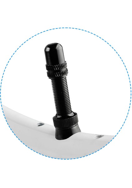 Av 60MM Siyah Stil Dağ Bisikleti Yol Bisikleti Tübülüs Jantlar Için Işlenmiş Eloksallı Uçlu Deemount Radyal Av Valf mm C (Yurt Dışından) fırsatları