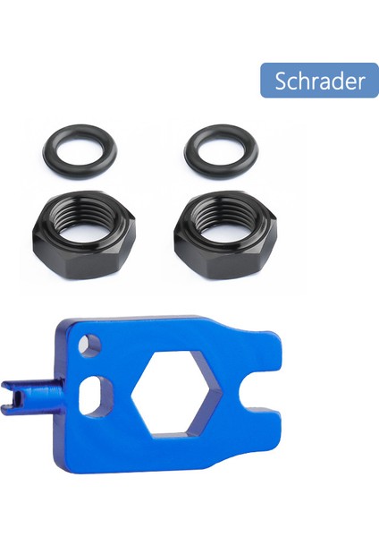 Schrader Set Stili Bisiklet Tüpüsüz Vana Mili Presta ve Schrader Vana Sıkma Somunu Bisiklet Vana Çekirdeği Çıkarma Aracı Anahtar (Yurt Dışından)