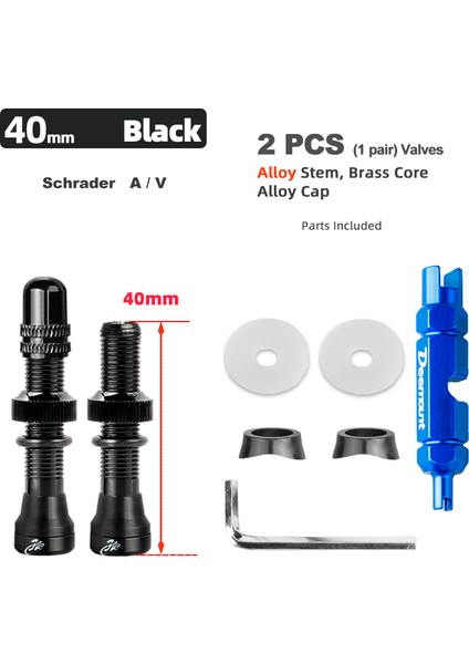 Av 40MM Bk Takımı Stili Yol Tüpüsü Jant Için 1 Çift mm Schrader Av Valfli Bisiklet Alüminyum Gövde Pirinç Çekirdek Nipel Bisiklet Kendin Yap Aksesuarları (Yurt Dışından)
