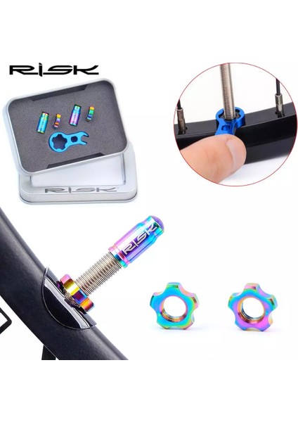 Presta 7 Adet Altın Tarzı Risk Bisiklet Presta Valf Kapak Ti Titanyum Alaşım Yol Bisikleti Schrader Valf Kaplı Koruyucu Fransız Lastik Toz Geçirmez - E Ticaret Başlığı (Yurt Dışından) indirimleri
