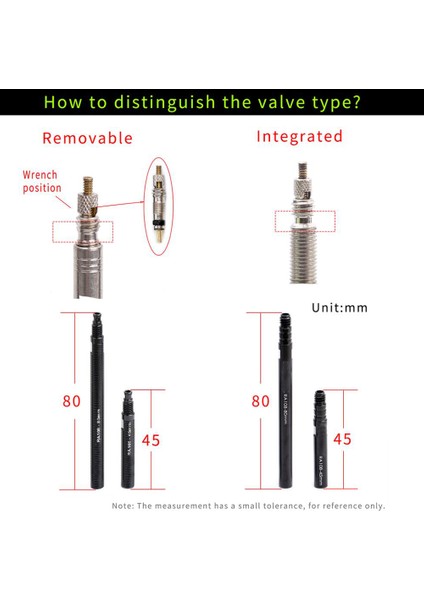 ÇIKARILABILIR-80MM Tarzı Anahtar ile Çıkarılabilir Entegre Bisiklet Parçaları Presta Vana Uzatma Iç Lastik Vana Uzatma Bisiklet Aksesuarları (Yurt Dışından) modelleri