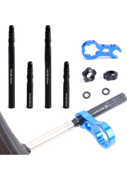 ÇIKARILABILIR-80MM Tarzı Anahtar ile Çıkarılabilir Entegre Bisiklet Parçaları Presta Vana Uzatma Iç Lastik Vana Uzatma Bisiklet Aksesuarları (Yurt Dışından) fırsatları