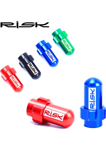 Presta Vana Yeşil Tarzı 2 Adet Kutu Risk Hafif Alüminyum Alaşımlı Dağ Yol Bisikleti Lastik Presta Schrader Vana Kapağı Toz Kapağı (Yurt Dışından)