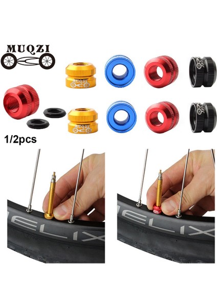 Siyah 2 Adet Tarzı Alüminyum Alaşım Bisiklet Vakum Lastik Aksesuarları Bisiklet Lastikleri Tüp Valf Kapakları Kilit Somun Yedek Hukuk Ağzı Somunları (Yurt Dışından) modelleri