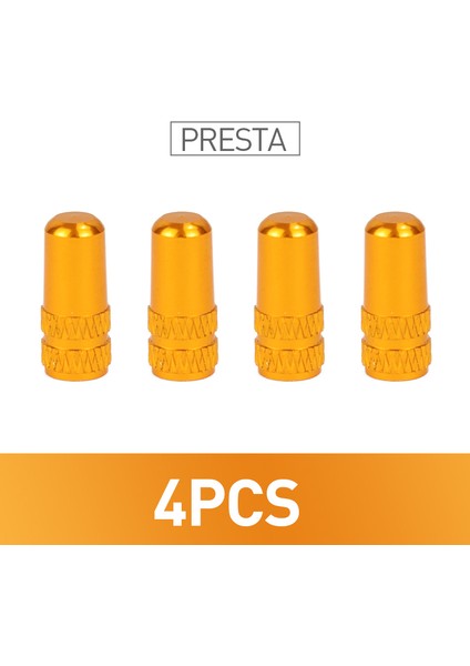 4 Adet Altın Fv Tarzı Alüminyum Alaşım Bisiklet Lastik Presta Valf Kapağı Bisiklet Koruyucu Yol Mtb Lastik Toz Geçirmez Avfv Valf Bisiklet Aksesuarları (Yurt Dışından)