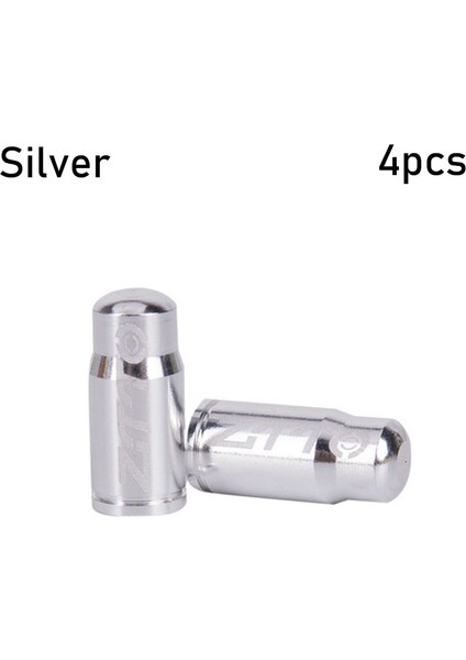 Gümüş Tarzı Yol ve Dağ Bisikleti Tekerlek Lastik Kapaklı Koruyucu Fransız Lastik Toz Geçirmez Kapağı - Alüminyum Alaşım Bisiklet Presta Valf Kapağı (Yurt Dışından)