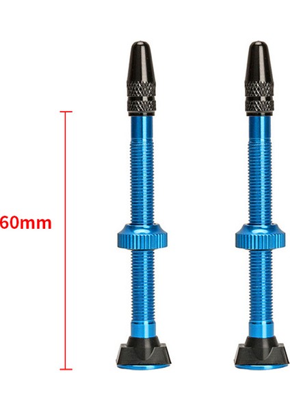 Mavi 60MM Tarzı Dağ Bisikleti Aksesuarları Vakum Valf Alüminyum Alaşım Fransız Uzatma Çok Renkli Sıkı Valf (Yurt Dışından)