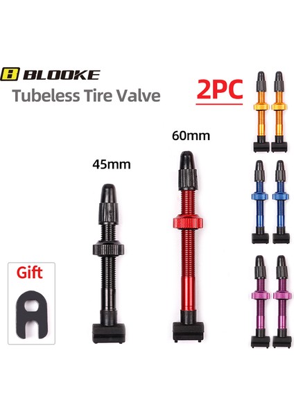 Kırmızı 60 mm Tarzı Blooke Bisiklet Tüpsüz Valf Presta Fv Kaplı Dağ Bisikleti Nipel Wtool Mtb Yol Bisikleti Alaşım Aksesuarları Için (Yurt Dışından) fiyatları