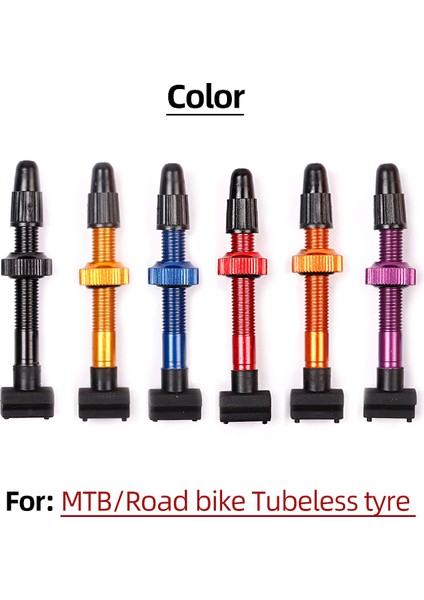 Kırmızı 60 mm Tarzı Blooke Bisiklet Tüpsüz Valf Presta Fv Kaplı Dağ Bisikleti Nipel Wtool Mtb Yol Bisikleti Alaşım Aksesuarları Için (Yurt Dışından) fırsatları