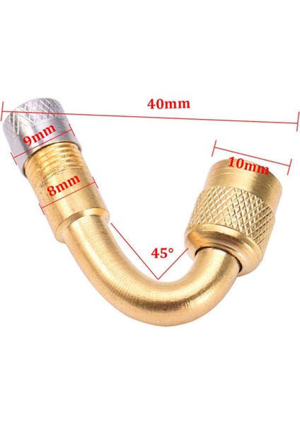 No.2 Tarzı Araçlar Için Sıcak Pirinç Kamyon Motosiklet Derece Bisiklet Aksesuarları Hava Lastik Valfi Vana Uzatma Gövde Adaptörü (Yurt Dışından) fiyatları