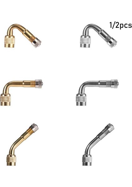 No.2 Tarzı Araçlar Için Sıcak Pirinç Kamyon Motosiklet Derece Bisiklet Aksesuarları Hava Lastik Valfi Vana Uzatma Gövde Adaptörü (Yurt Dışından) fırsatları