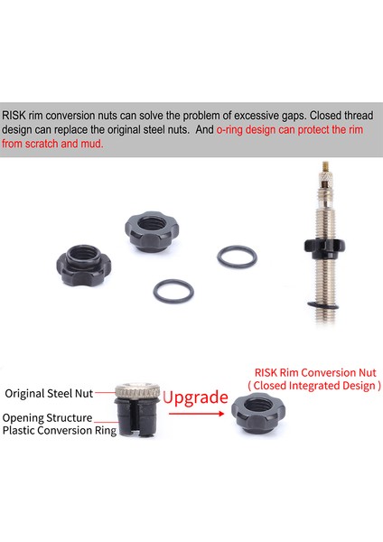 RA109 Stili Bisiklet Prestaschrader Valf Dönüşüm Yıkayıcı Bisiklet Tekerlek Av-Fv Tüp Aksesuarları (Yurt Dışından) fırsatları