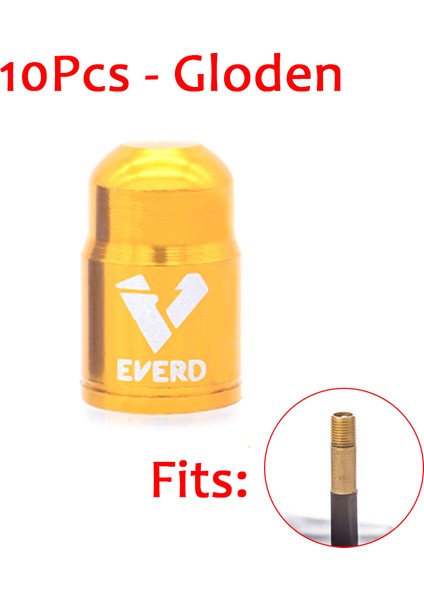 Schrader-Gloden Stiline Uyar Yeni Prestaschrader Bisiklet Vanası Kapağı Alüminyum Alaşımı Fransız-Amerikan Bisiklet Lastik Vana Kapak Toz Geçirmez Tekerlek Koruyucu (Yurt Dışından)