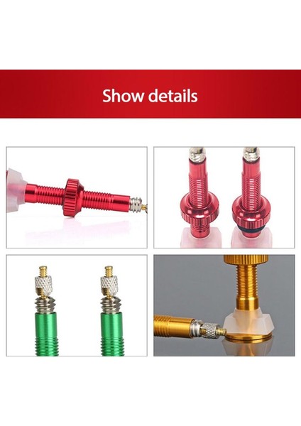 Altın 40MM Stili Dağ Yol Bisiklet Mtb Mamelon Wtool Alaşım Vana Kapağı Bisiklet Aksesuarları ile Fv Tüp Yok Lastik Vana Alüminyum Alaşımtitle. (Yurt Dışından) indirimleri