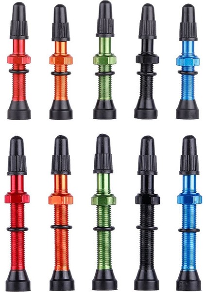 SIYAH-48MM Tarzı Yol Mtb Bisikleti Tüp Yok Lastikler Için Presta Valf Çifti - Alaşım Gövde Tüp Yok Contası Valf Kapağı (Yurt Dışından) fiyatları
