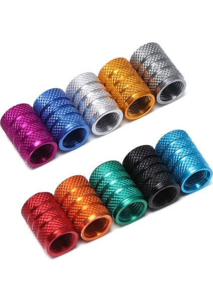 Siyah Stil Tekerlek Lastik Kaplı Araba Kamyon Tüp Lastik Bisiklet Aksesuarları Için 4pc Evrensel Toz Geçirmez Alüminyum Alaşım Bisiklet Kapağı (Yurt Dışından)