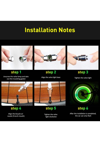 Renkli Stil 2 Adet Bisiklet Lastik Gaz Nozulu Işıklı Jant Çubuğu Valf Çekirdeği Bisiklet Aydınlatma Lastik Tekerlek Konuşlu LED Bisiklet Akıllı Spor Sensör Işığı (Yurt Dışından) fırsatları