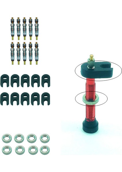 10 Adet Yüzük Stili Yol Bisikleti Presta Valf Çekirdek Çıkartma Aracı Fransız Lastik Için Bisiklet Tüpüsü Valf Aksesuarları-Türkçe (Yurt Dışından) fiyatları