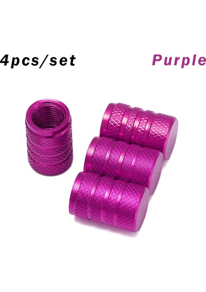 Gül Kırmızı Stili Tekerlek Lastik Kaplı Araba Kamyon Tüp Lastik Bisiklet Aksesuarları Için 4pc Evrensel Toz Geçirmez Alüminyum Alaşım Bisiklet Kapağı (Yurt Dışından)