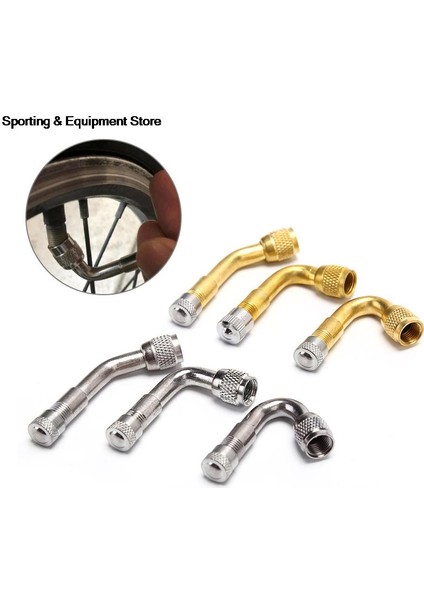 A4 Stili Araç Kamyon Motosiklet Bisiklet Aksesuarları Için 1pc Derece Açılı Pirinç Hava Lastik Valfi Gövdesi ve Uzatma Adaptörü (Yurt Dışından) fırsatları