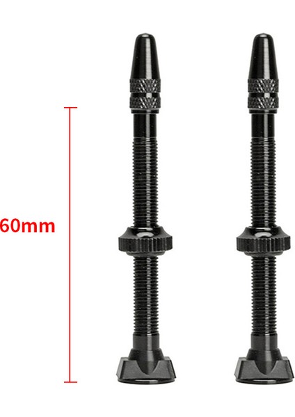 Siyah 60MM Tarzı Dağ Bisikleti Aksesuarları Vakum Valf Alüminyum Alaşım Fransız Uzatma Çok Renkli Sıkı Valf (Yurt Dışından)