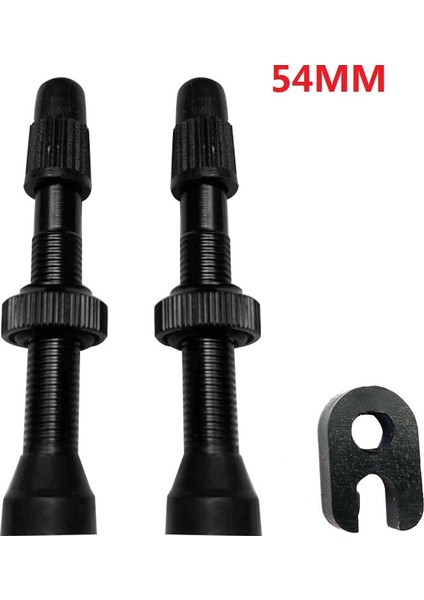 Siyah 54 mm Stili Yol ve Dağ Bisikleti Için Uyumlu Tüplü Lastikler Için Hava Pompası Valfi- Bakır Çekirdek Alüminyum Gövde Tüpsüz Lastik Mühürleyici (Yurt Dışından)