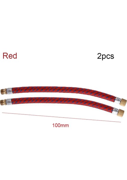 Kırmızı 2 Adet Tarzı Taşınabilir Daha Uzun Kullanıcı Dostu Av Iğne Vana Bisiklet Pompaları Tüp Boru Kablo Bisiklet Hortumu Adaptör Pompası Uzatma Hortumu (Yurt Dışından)