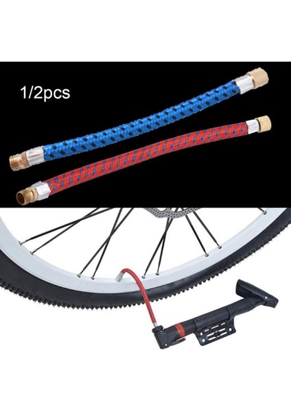 Kırmızı 2 Adet Tarzı Taşınabilir Daha Uzun Kullanıcı Dostu Av Iğne Vana Bisiklet Pompaları Tüp Boru Kablo Bisiklet Hortumu Adaptör Pompası Uzatma Hortumu (Yurt Dışından) fiyatları