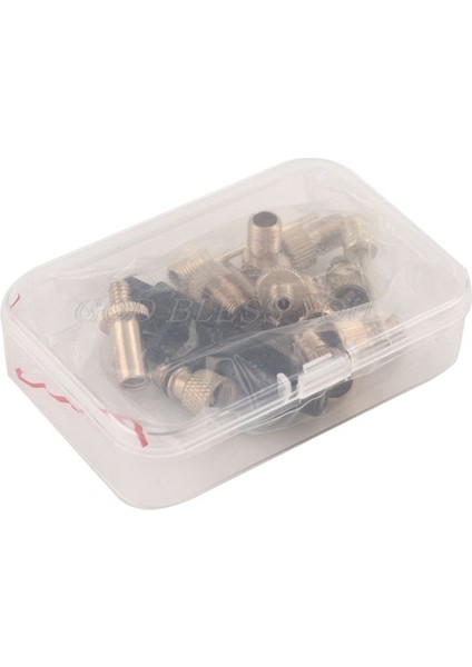7HH402603-10 Stili Bisiklet Pirinç Presta ve Schrader Vana Adaptörü Lastik Vana Dönüştürücü Kiti Top Pompa Iğnesi Şişirme Cihazları ve Aksesuarları (Yurt Dışından)
