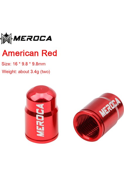 B Tarzı Meroca Bisiklet Valf Kapakları Alüminyum Alaşımlı Dağ Yolu Bisikleti Lastik Vana Gövdesi Toz Kapakları Bisiklet Aksesuarları (Yurt Dışından)