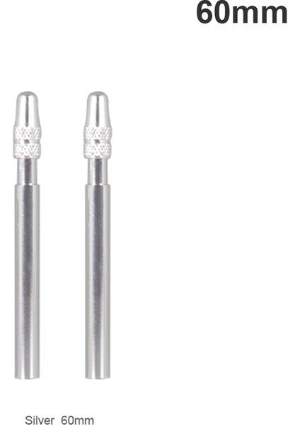 Gümüş 60MM Tarzı 1 Çift Dayanıklı Fv Bisiklet Jantı Yol Bisikleti Anodize Vana Uzatma Bisiklet Parçaları Presta Vana Uzatıcı (Yurt Dışından)