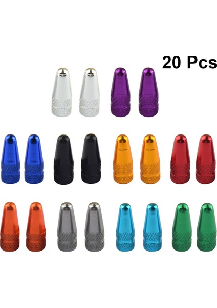 Resta Vana Kapağı Eloksallı Işlenmiş Alüminyum Alaşım Fransız Stili Bisiklet Bisiklet Lastik Vana Kapakları Toz Kapakları (Yurt Dışından)