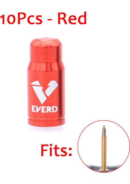 Presta'ya Uyar - Kırmızı Stil Yeni Prestaschrader Bisiklet Vanası Kapağı Alüminyum Alaşımı Fransız-Amerikan Bisiklet Lastik Vana Kapak Toz Geçirmez Tekerlek Koruyucu (Yurt Dışından)