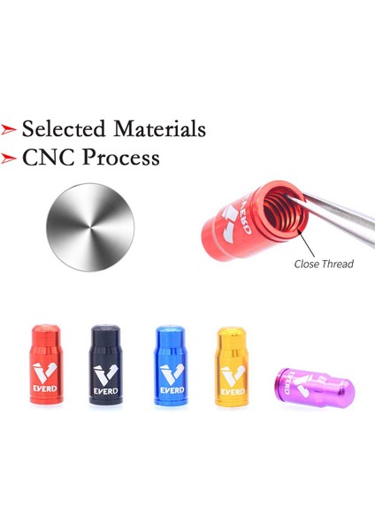 Presta'ya Uyar - Kırmızı Stil Yeni Prestaschrader Bisiklet Vanası Kapağı Alüminyum Alaşımı Fransız-Amerikan Bisiklet Lastik Vana Kapak Toz Geçirmez Tekerlek Koruyucu (Yurt Dışından) fırsatları