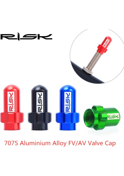 Presta Vana Yeşil Tarzı 2 Adet Risk Hafif Alüminyum Alaşımlı Dağ Yol Bisikleti Lastik Fv Av Presta Schrader Valf Kapağı Toz Kapağı (Yurt Dışından)