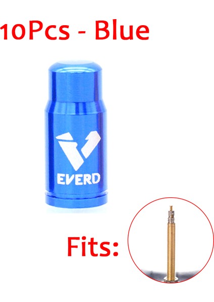 Presta'ya Uyar - Mavi Stil Yeni Prestaschrader Bisiklet Vanası Kapağı Alüminyum Alaşımı Fransız-Amerikan Bisiklet Lastik Vana Kapak Toz Geçirmez Tekerlek Koruyucu (Yurt Dışından)