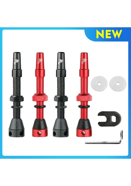 Kırmızı 60MM Tarzı 2 Adet Bisiklet Tüpsüz Karbon Jant Presta Valf mm Fv Ucu Pirinç Çekirdekli C Makineli Anodize Edilmiş Wtool ile Dağ/bisiklet Için (Yurt Dışından)