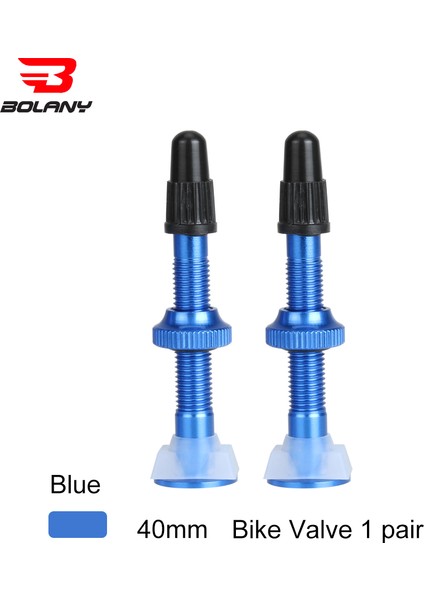 40MM Mavi 1 Çift Stili Bolany 1 Çift Bisiklet Valf Mtb Yol Bisikleti Uzatma Valfi Tüpsüz Vakum Nozulu Alüminyum Alaşım Sızdırmazlık Aksesuarları (Yurt Dışından)