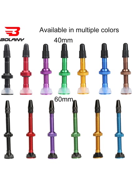 40MM Mavi 1 Çift Stili Bolany 1 Çift Bisiklet Valf Mtb Yol Bisikleti Uzatma Valfi Tüpsüz Vakum Nozulu Alüminyum Alaşım Sızdırmazlık Aksesuarları (Yurt Dışından) indirimleri