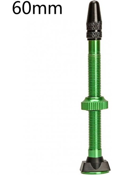Yeşil 60MM Tarzı Dağ Yol Bisiklet Mtb Mamelon Wtool Alaşım Vana Kapağı Bisiklet Aksesuarları ile Fv Tüp Yok Lastik Vana Alüminyum Alaşımtitle. (Yurt Dışından)