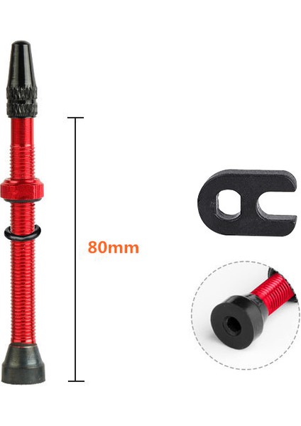 Kırmızı 80MM Tarzı 2 Adet Vana Kapak mm Gövde Bisiklet Fv Presta Tüpsüz Lastik Valf Bisiklet Mtb Meme Aracı Alaşım Vana Kapak Bisiklet Aksesuarları (Yurt Dışından)