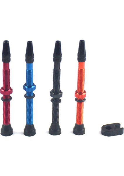 Siyah 60MM Tarzı Yol Mtb Bisiklet Tüpü Tüp Tüp Air Vana Kiti mm Pirinç Çekirdek Gövde Kapak Tüpsüz Conta Eşik Pedalı Bisiklet Presta Vana (Yurt Dışından) indirimleri