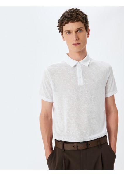 Kısa Kollu Yarı Transparan Polo Yaka Tişört fiyatları