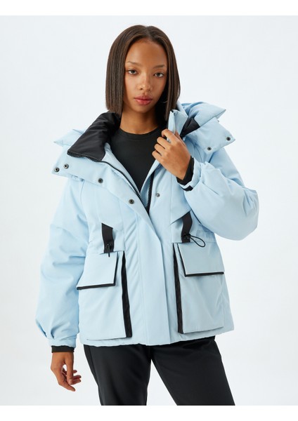 Anorak Mont Çıkarılabilir Kapüşonlu Su Geçirmez Fermuarlı Cep Detaylı Rahat Kalıp modelleri