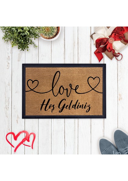 Çıkarılabilir Paspas-Love Hoşgeldiniz