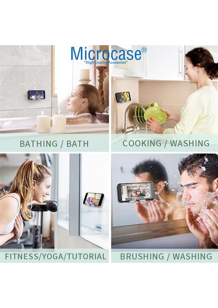 Döner Başlıklı Duvara Düz Alana Yapışkanlı Telefon Standı - AL4979 fırsatları